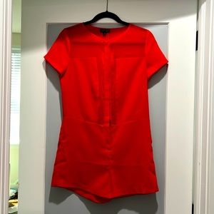 BNWT TOPSHOP Button Up Red Romper